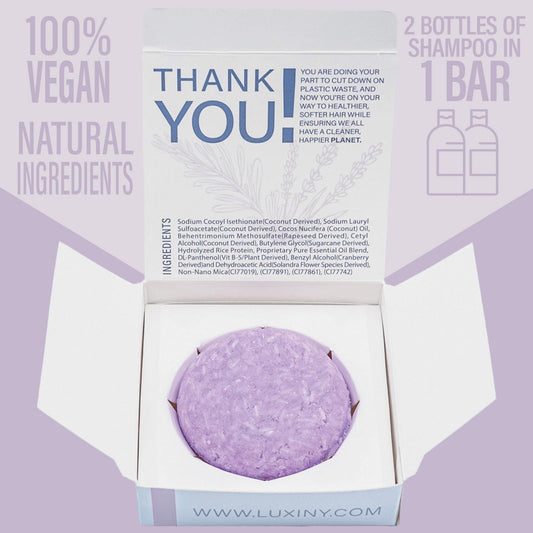 Luxiny shampoo bar ingredients rice protein for stronger, fuller hair
