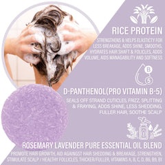 Luxiny rosemary lavender shampoo bar texture close-up reveals classic bar form