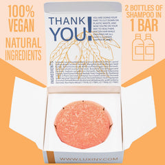 Luxiny Mango Shampoo Bar lather shows rich foam for thorough cleansing.