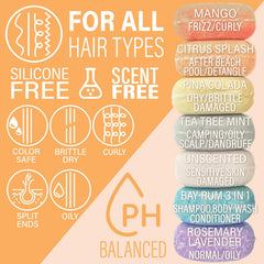 Luxiny Mango Shampoo Bar travel-friendly packaging for on-the-go use.