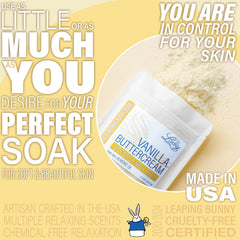 Luxiny vanilla buttercream fragrance enhances mood during bath time