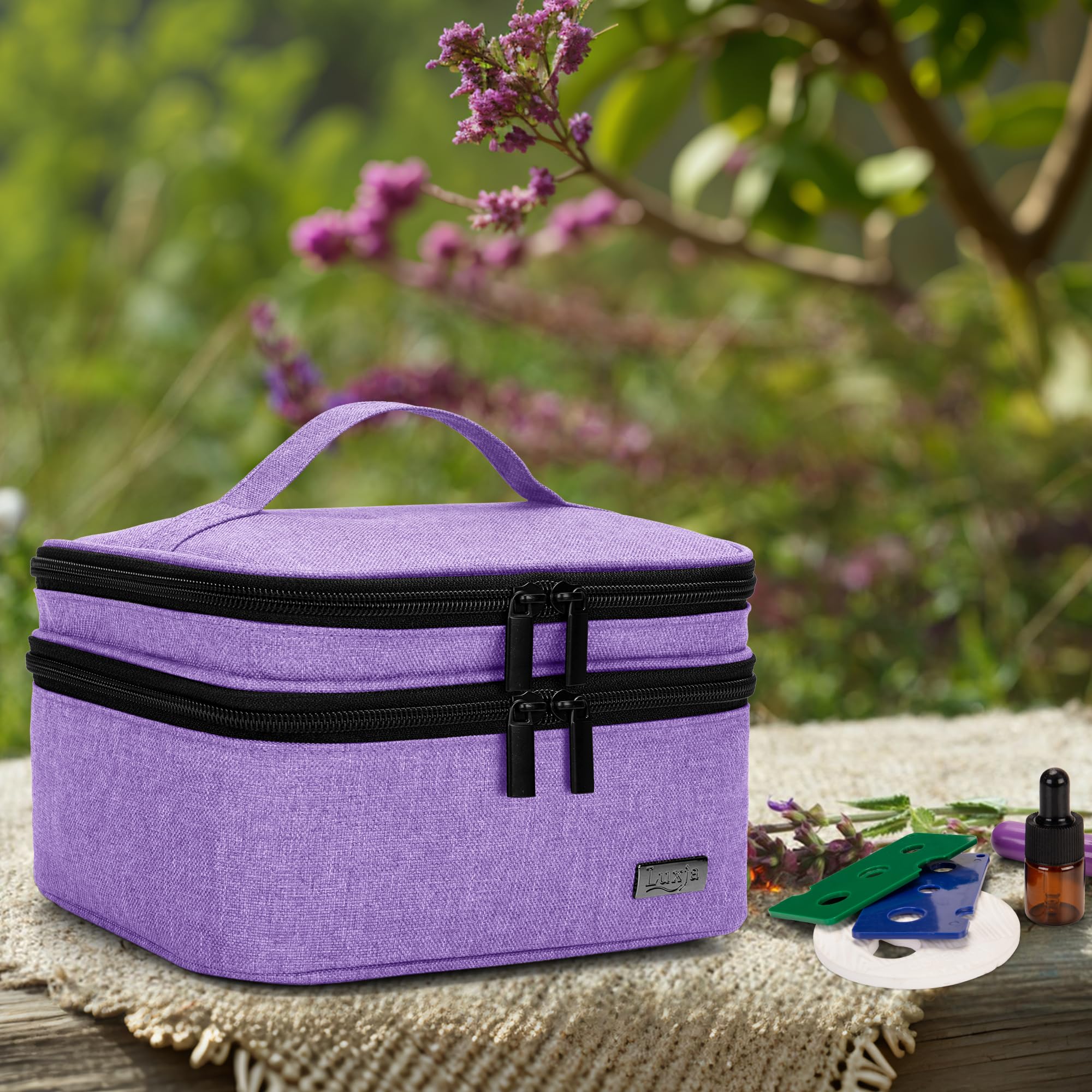 Luxja compact dimensions suitable for luggage and totes.