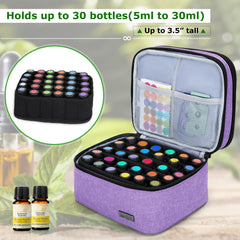 Luxja bag demonstrates capacity for thirty bottles and organizers.