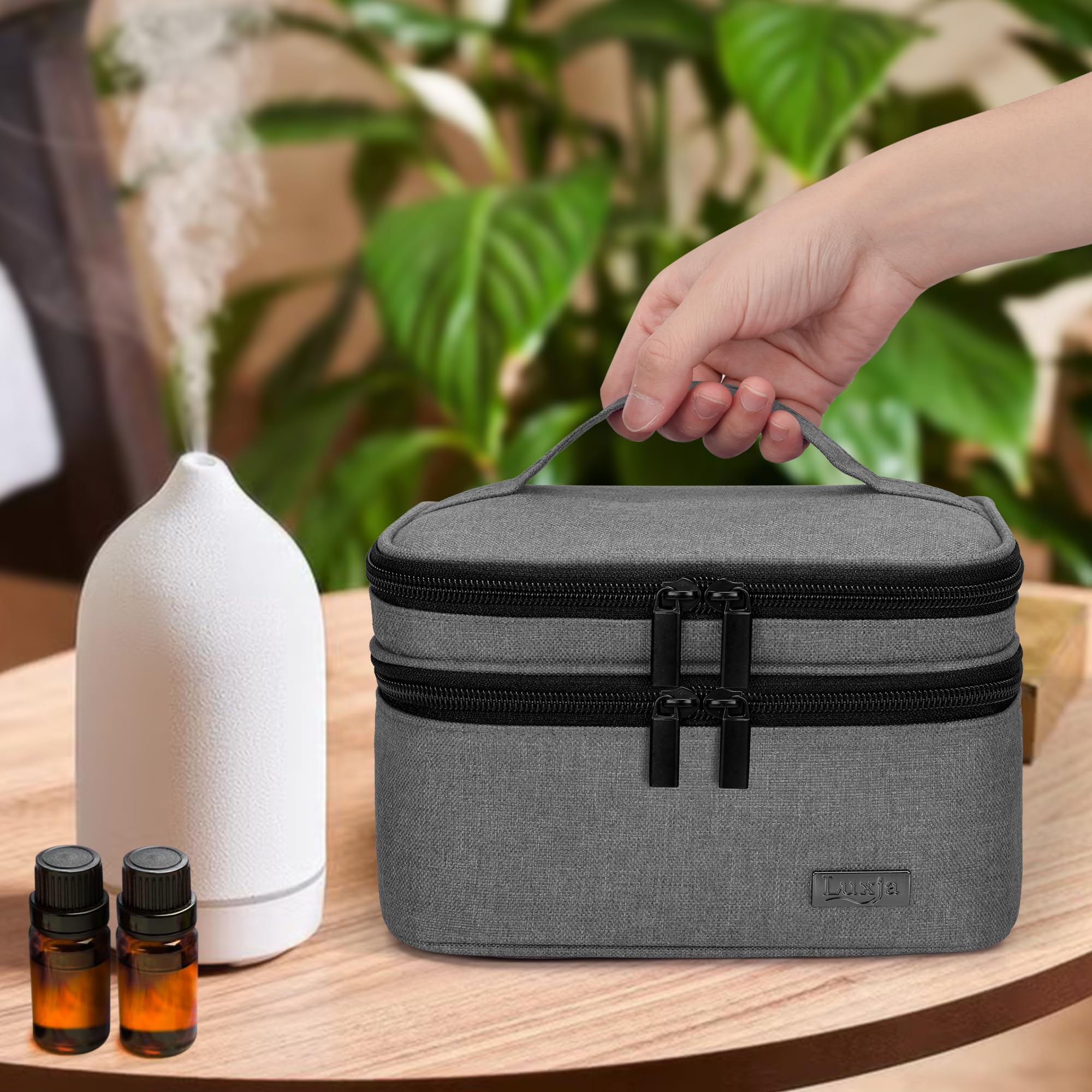 LUXJA case protects roller bottles up to 3.5 inches tall.
