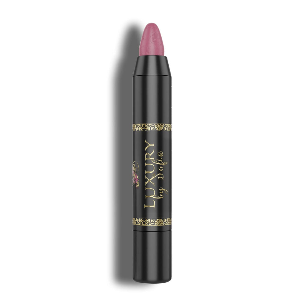 Luxury by Sofia Dahlia lip tip close-up for precise color payoff