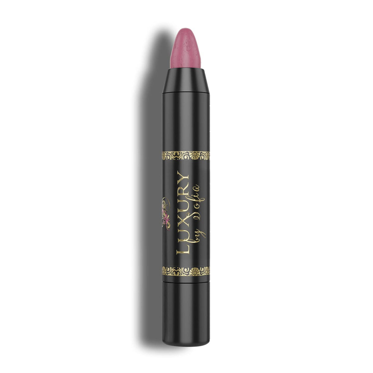 Luxury by Sofia Dahlia lip tip close-up for precise color payoff