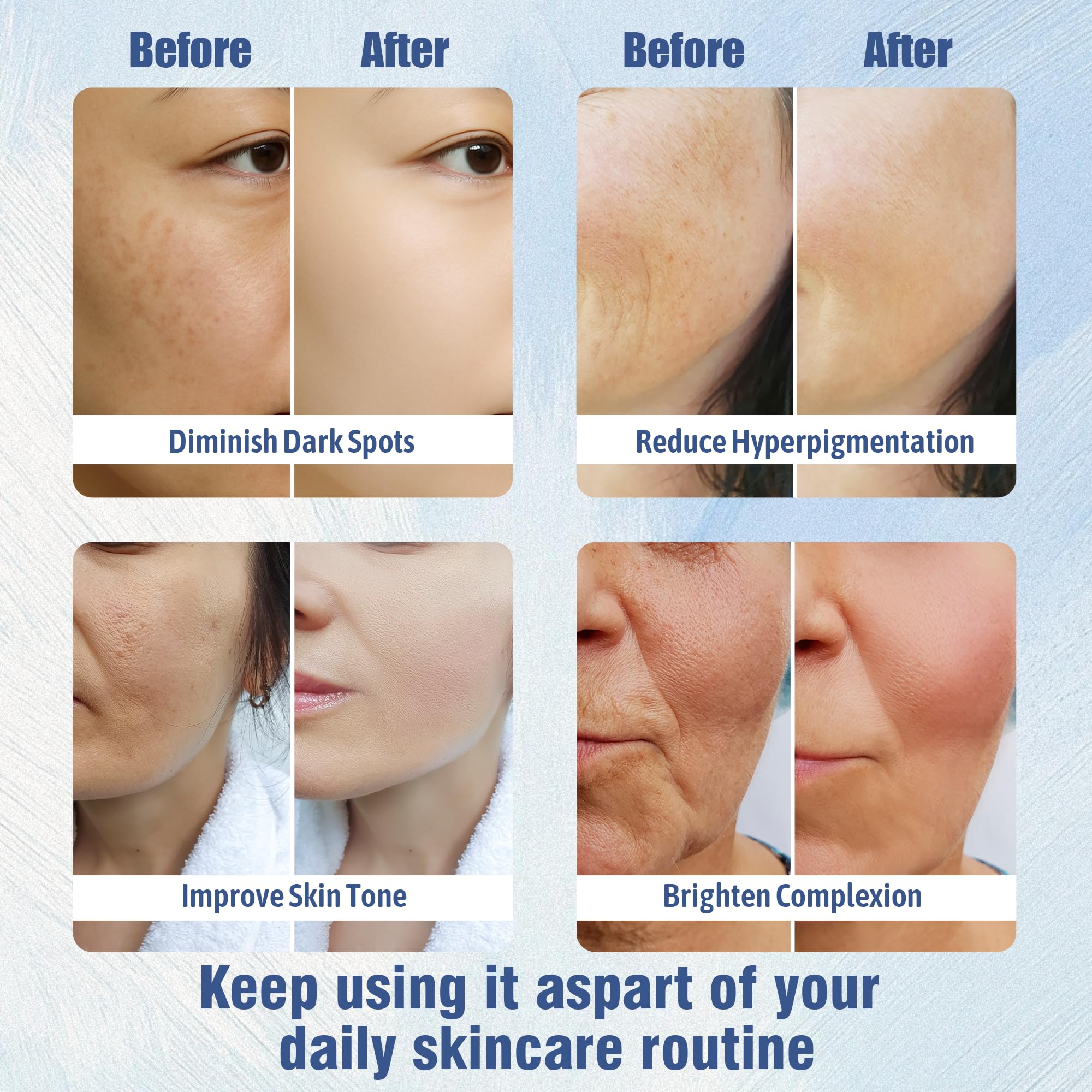 Luzia Glo product in morning routine setup encourages daily use.