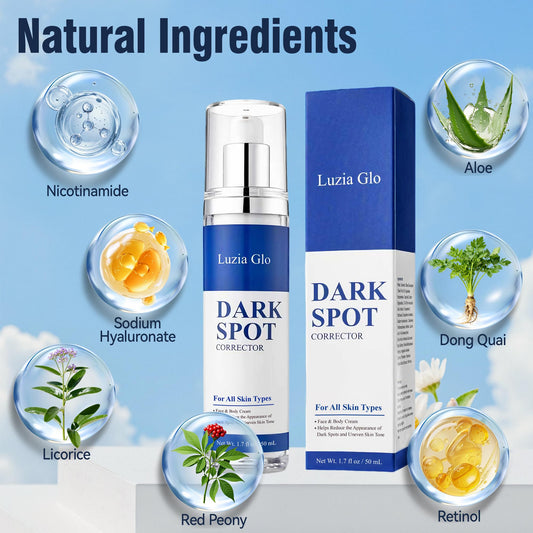 Luzia Glo cream swirl demonstrates lightweight texture suitable for daily application.