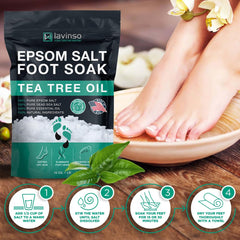LV LAVINSO Epsom salt pack for a relaxing foot soak