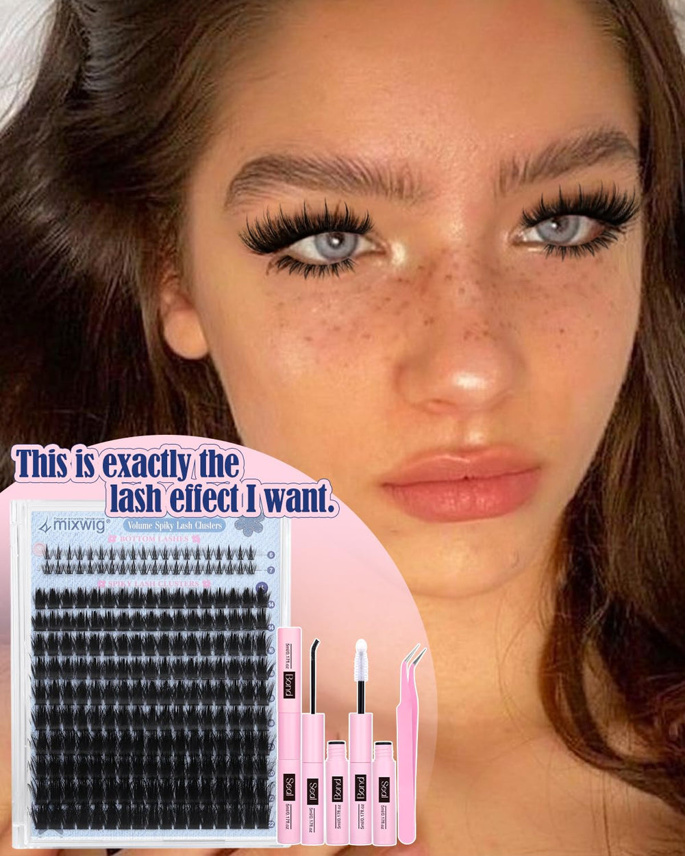 Lvmixwig dramatic lashes at home without a salon.