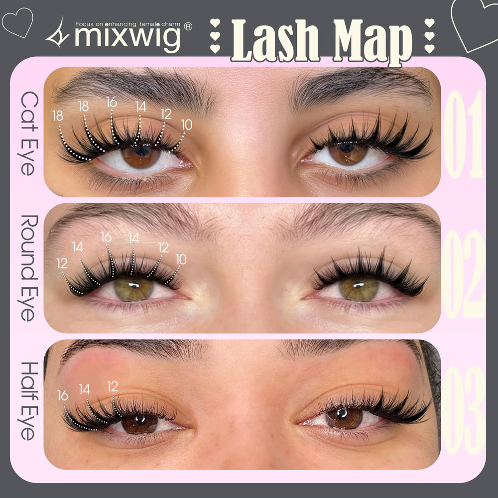 Lvmixwig lightweight wispy cluster lashes for all-day comfort.