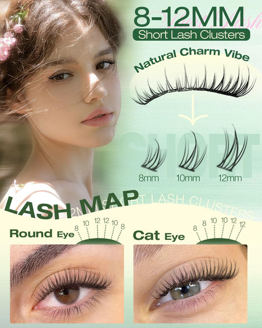 Lvmixwig tapered-tip lashes create a fairy-like, airy eye