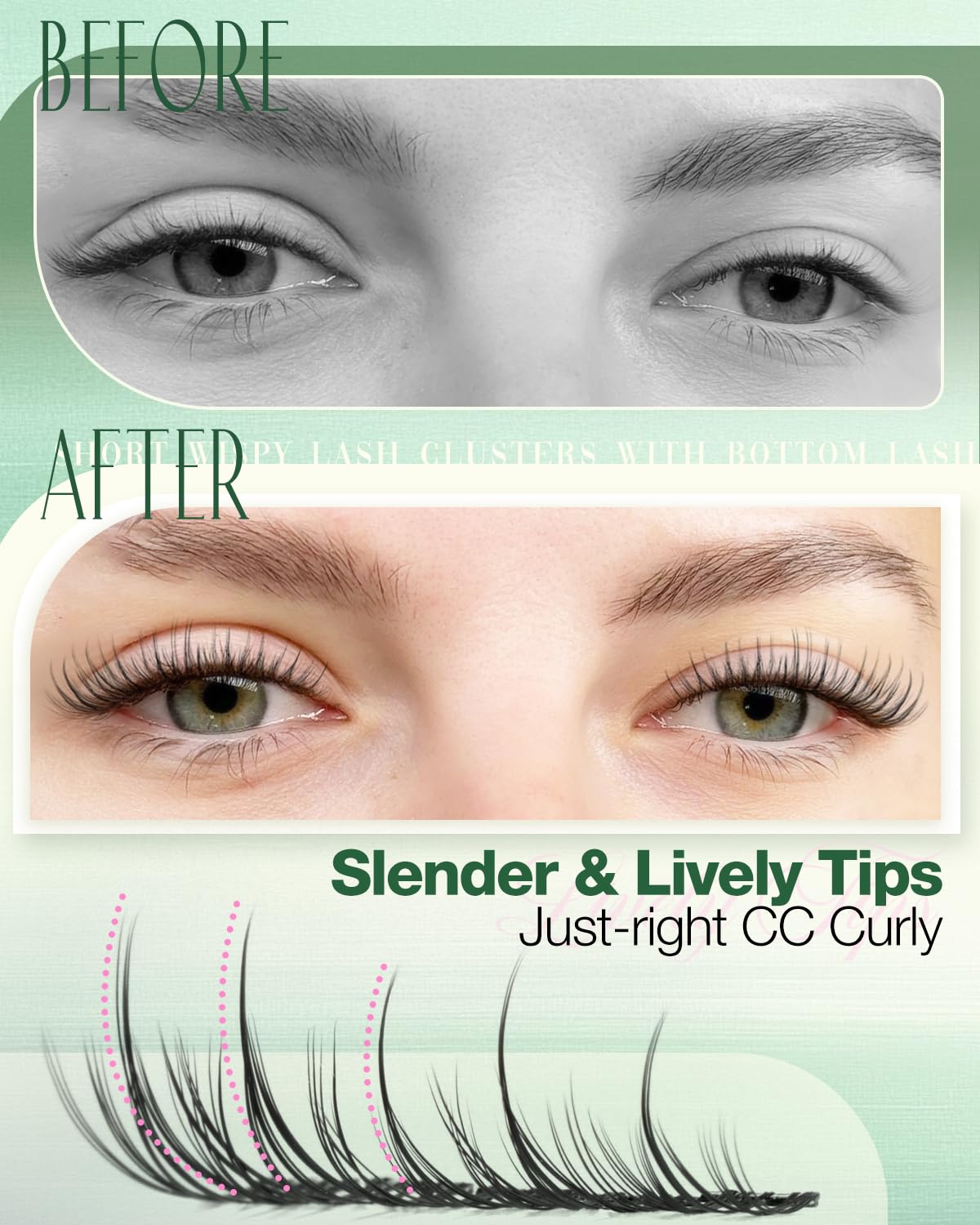 Lvmixwig textured handcrafted fibers provide refined lash detail