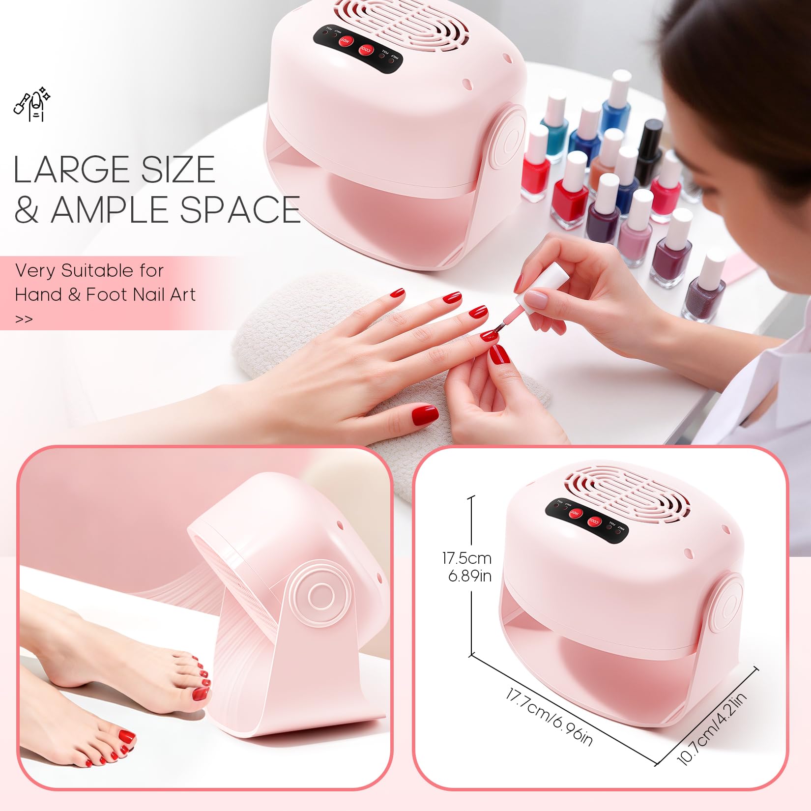 LXIANGN Nail Fan Dryer ideal for regular polish basics
