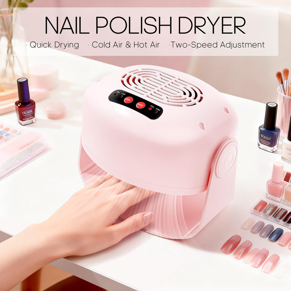 LXIANGN Nail Fan Dryer with rotating head design for flexible positioning