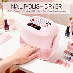 LXIANGN Nail Fan Dryer with rotating head design for flexible positioning