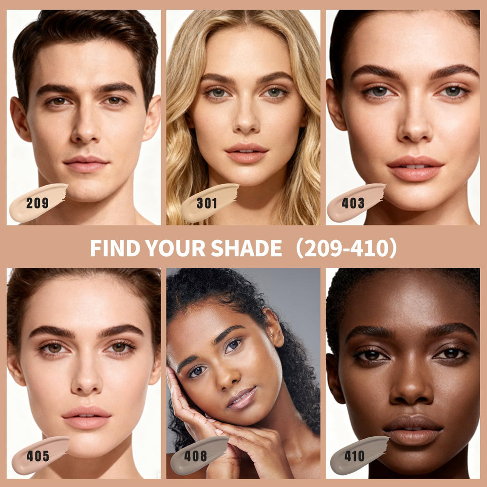 LXSKN 6-in-1 foundation application demo on skin shows even coverage