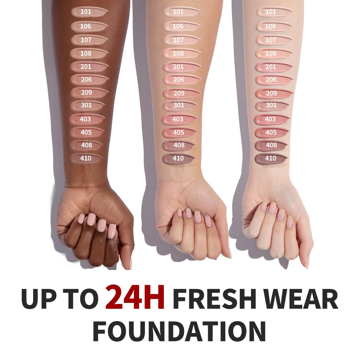 LXSKN 12 shades displayed help users find their match