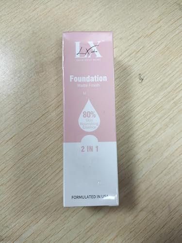 LXSKN Acne-serum Foundation swatches show 12 shade options for a custom match