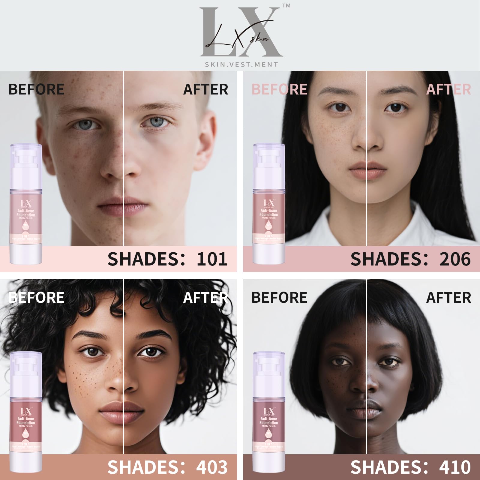 LXSKN formula includes vitamin E for hydrated skin