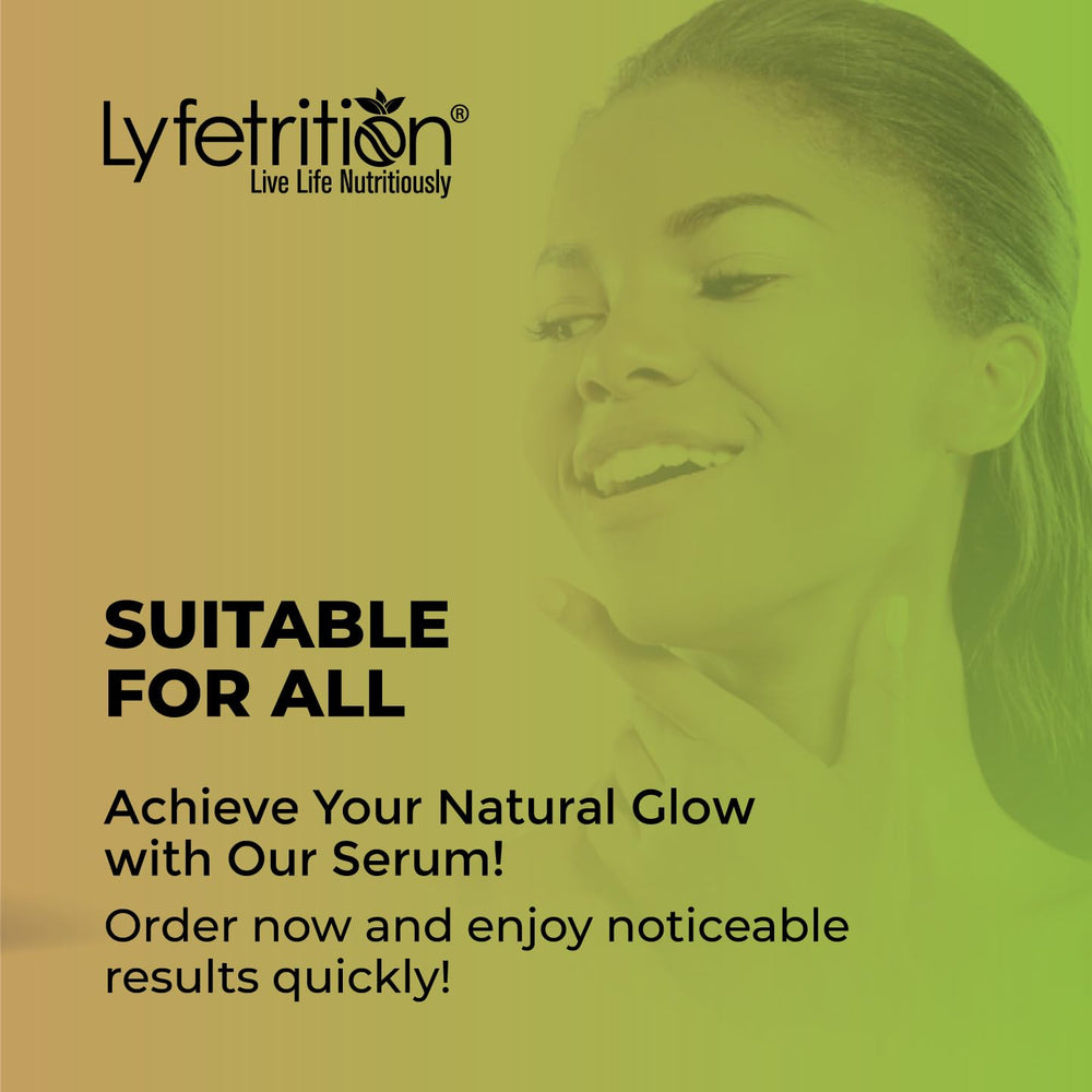 Lyfetrition serum with green tea and aloe for soothing skin
