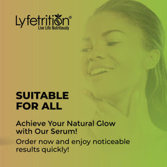 Lyfetrition serum with green tea and aloe for soothing skin