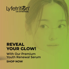 Lyfetrition serum shown in a daily care routine.