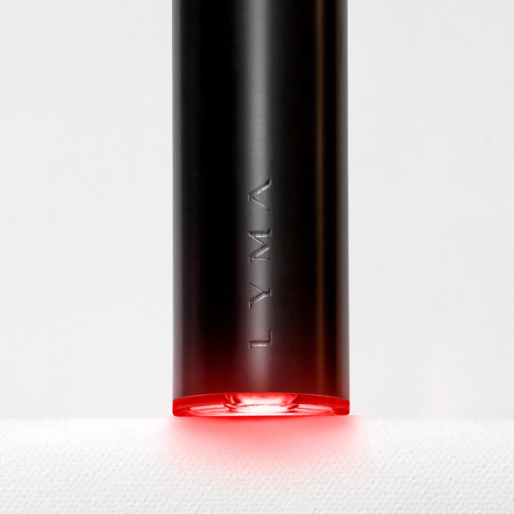 LYMA Laser Device in a home skincare routine setup