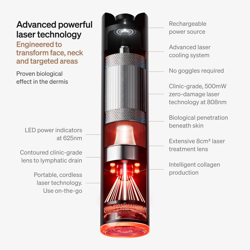 LED indicator light on LYMA Laser Device