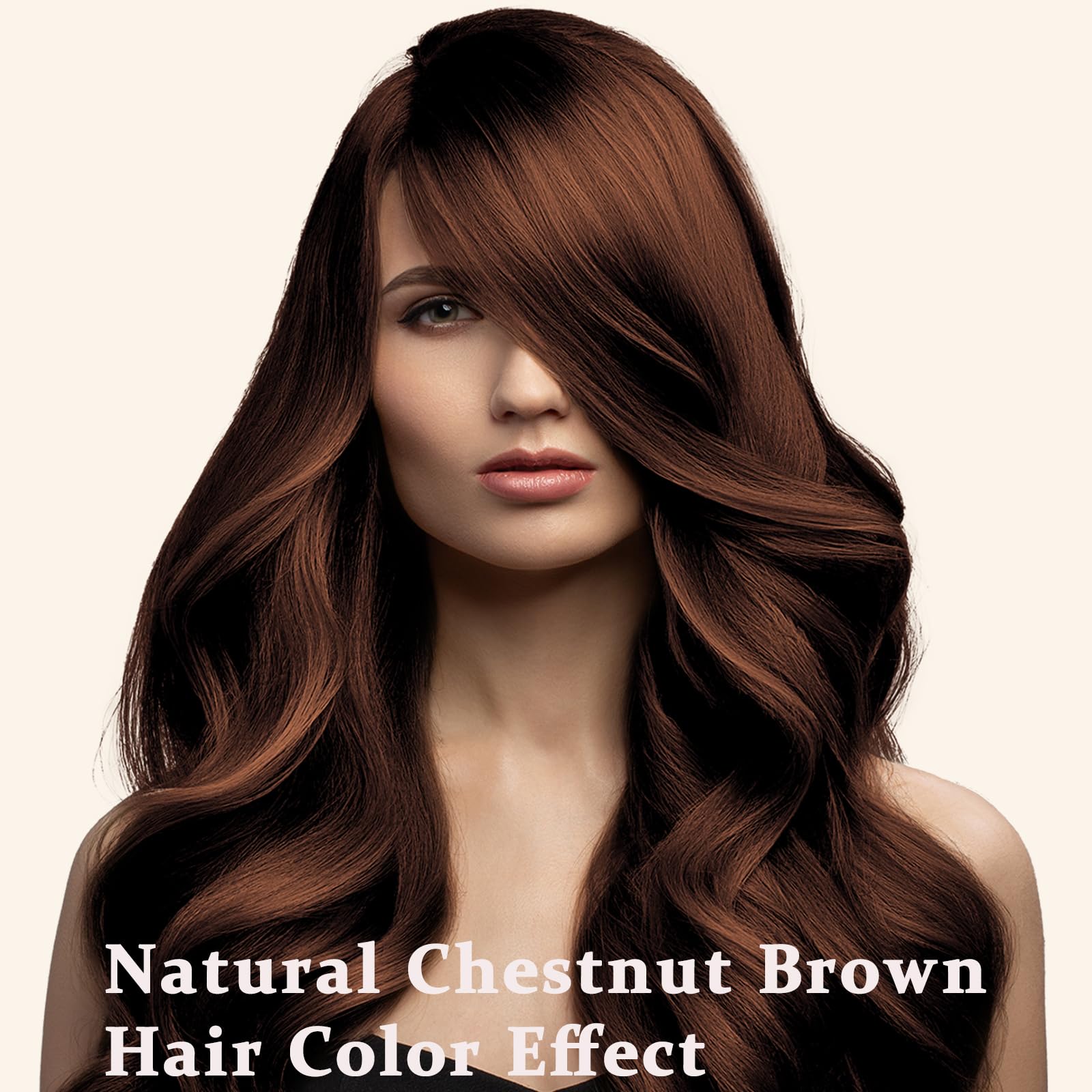 Lymznus Chestnut Brown Hair Dye Shampoo foam lather for smooth application