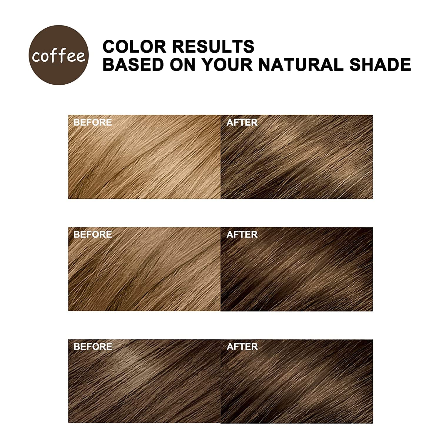 Lymznus Instant Coffee Hair Dye Shampoo creamy foam during application boosts coverage