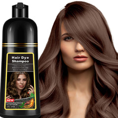 Lymznus Instant Light Brown Hair Dye Shampoo bottle for quick at-home color