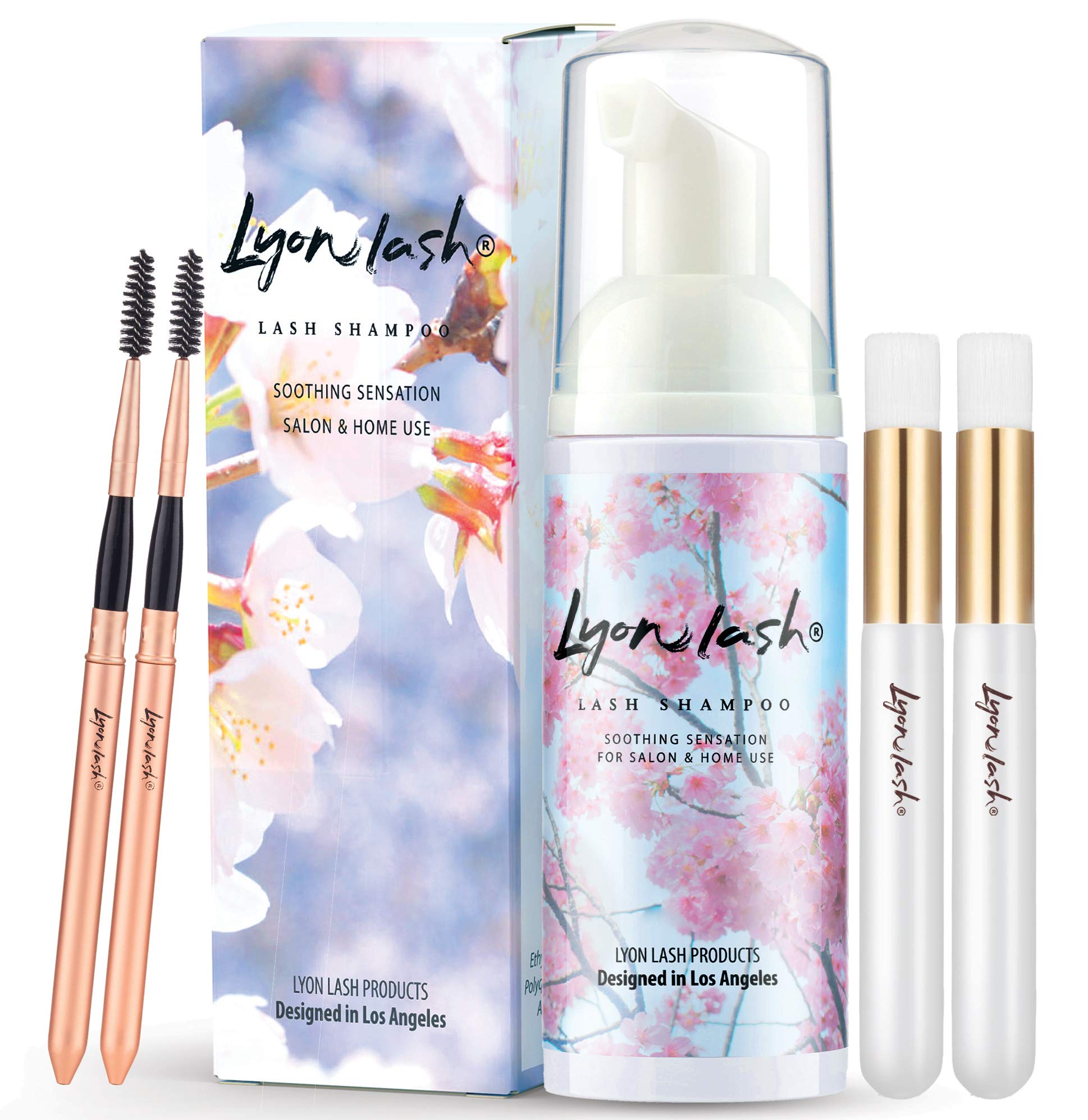 Lyon Lash eyelash extension cleanser bottle for gentle cleansing and makeup removal.