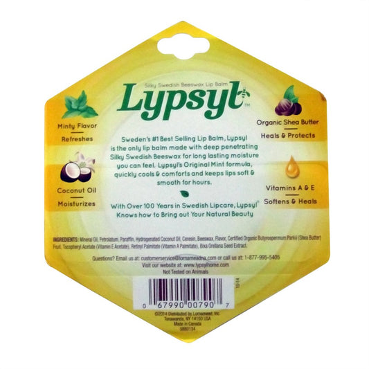 Lypsyl Original Mint lip balm packaging showing 11-count pack for lasting lip care.