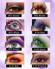 LYSdefeu 5D Purple Mascara close-up for dramatic length