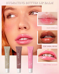 LYSdefeu Butter Tinted Lip Balm Pink Sugar delivers glossy hydration