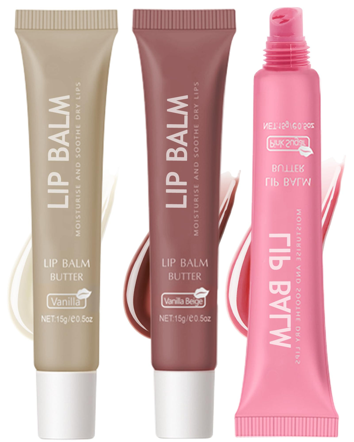 LYSdefeu Butter Tinted Lip Balm Vanilla Beige provides hydrating color for day