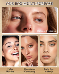 LYSdefeu Brow Kit with mirror and dual-ended brush for shaping.
