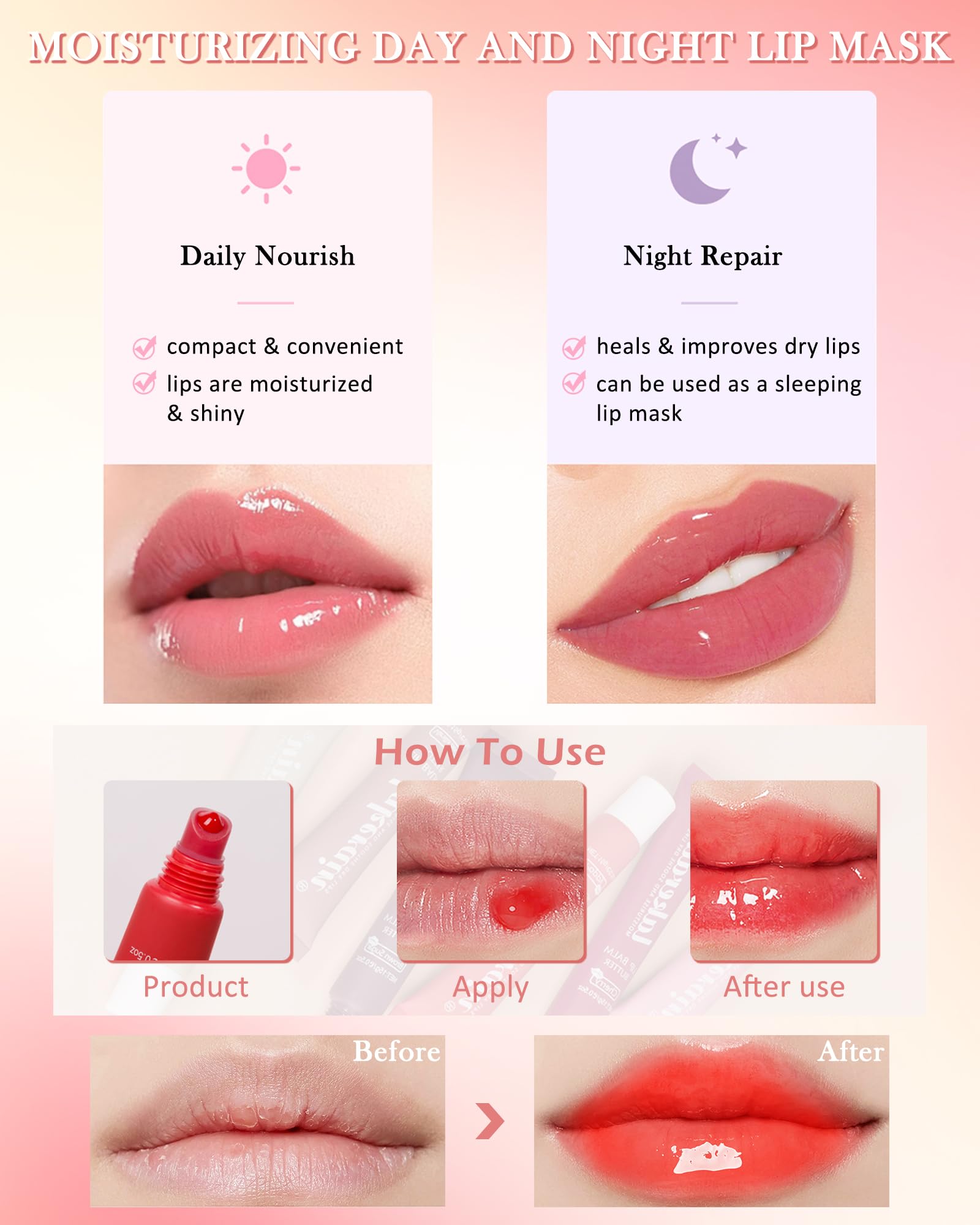 LYSdefeu Long-Lasting Hydrating Glow Lip Care Oil keeps lips moisturized all day