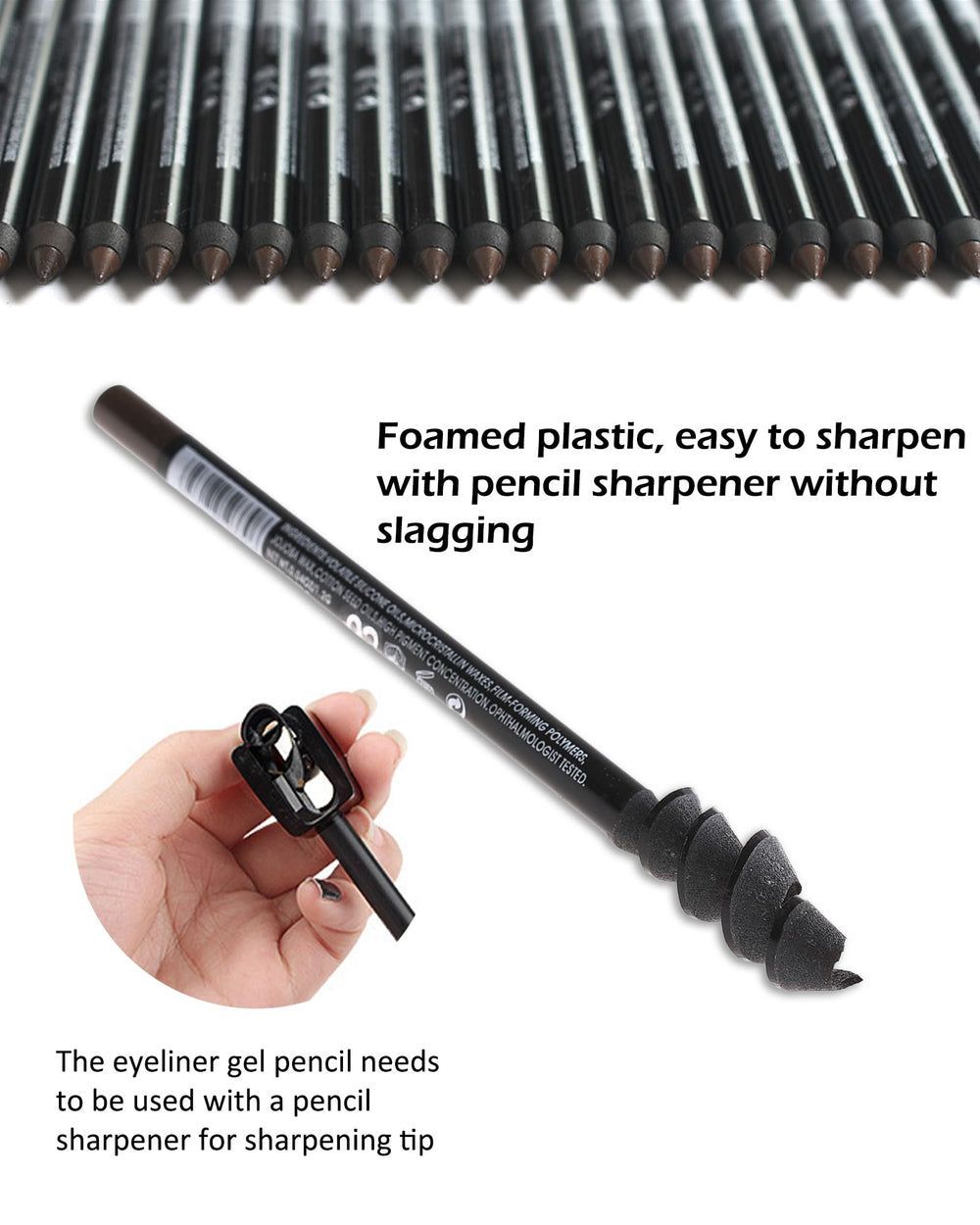 Soft-touch pencil from LYSdefeu enabling sharp, clean eyeliner application