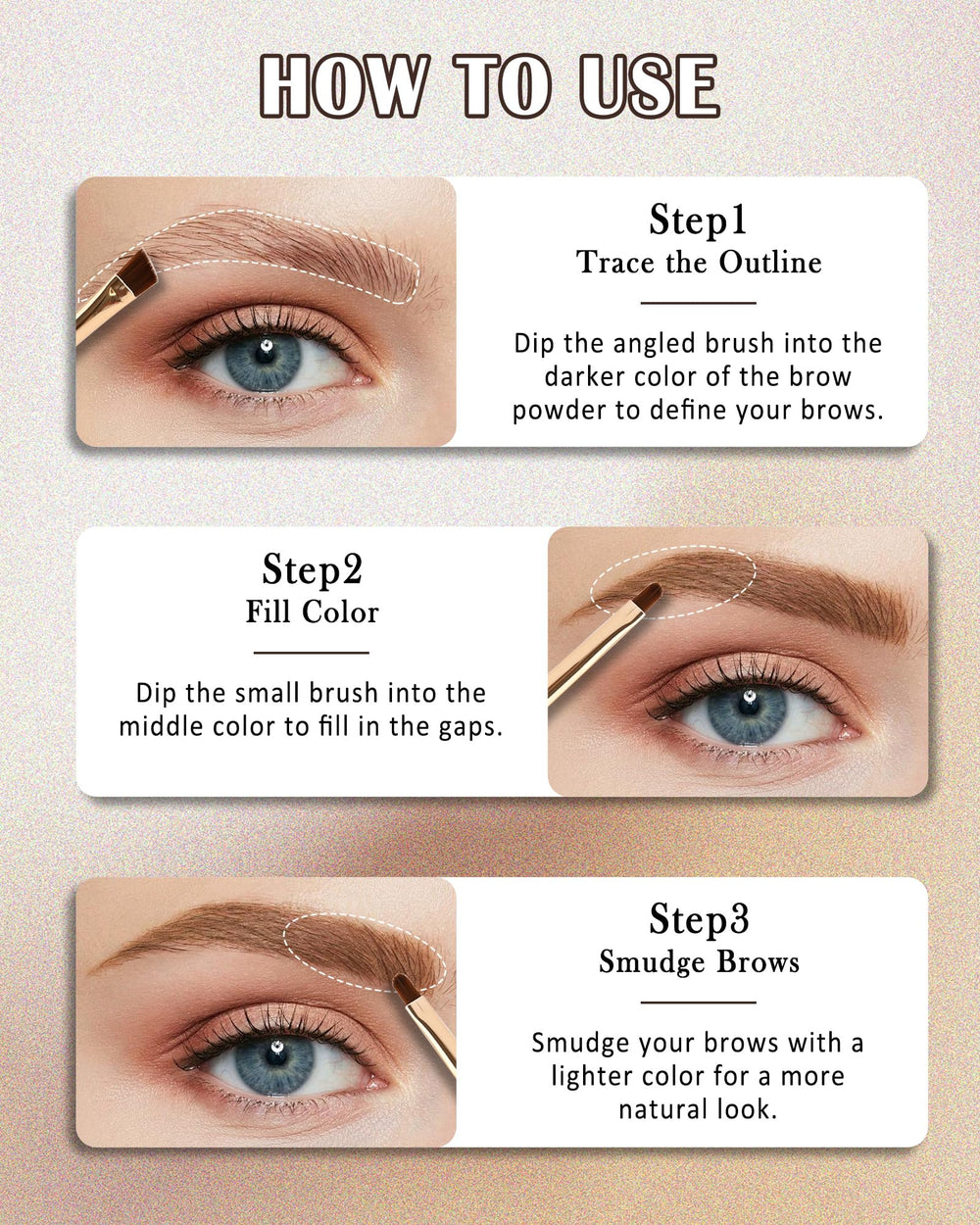 LYSdefeu waterproof brow powder resists sweat and rain.