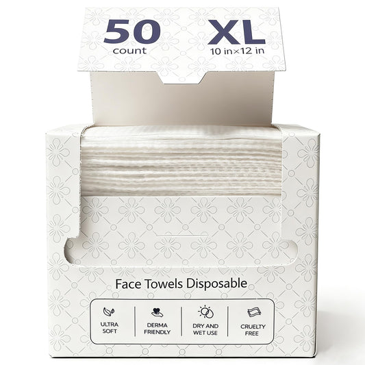 Lyun Cloudlet XL disposable towels 10x12 for gentle daily cleansing.