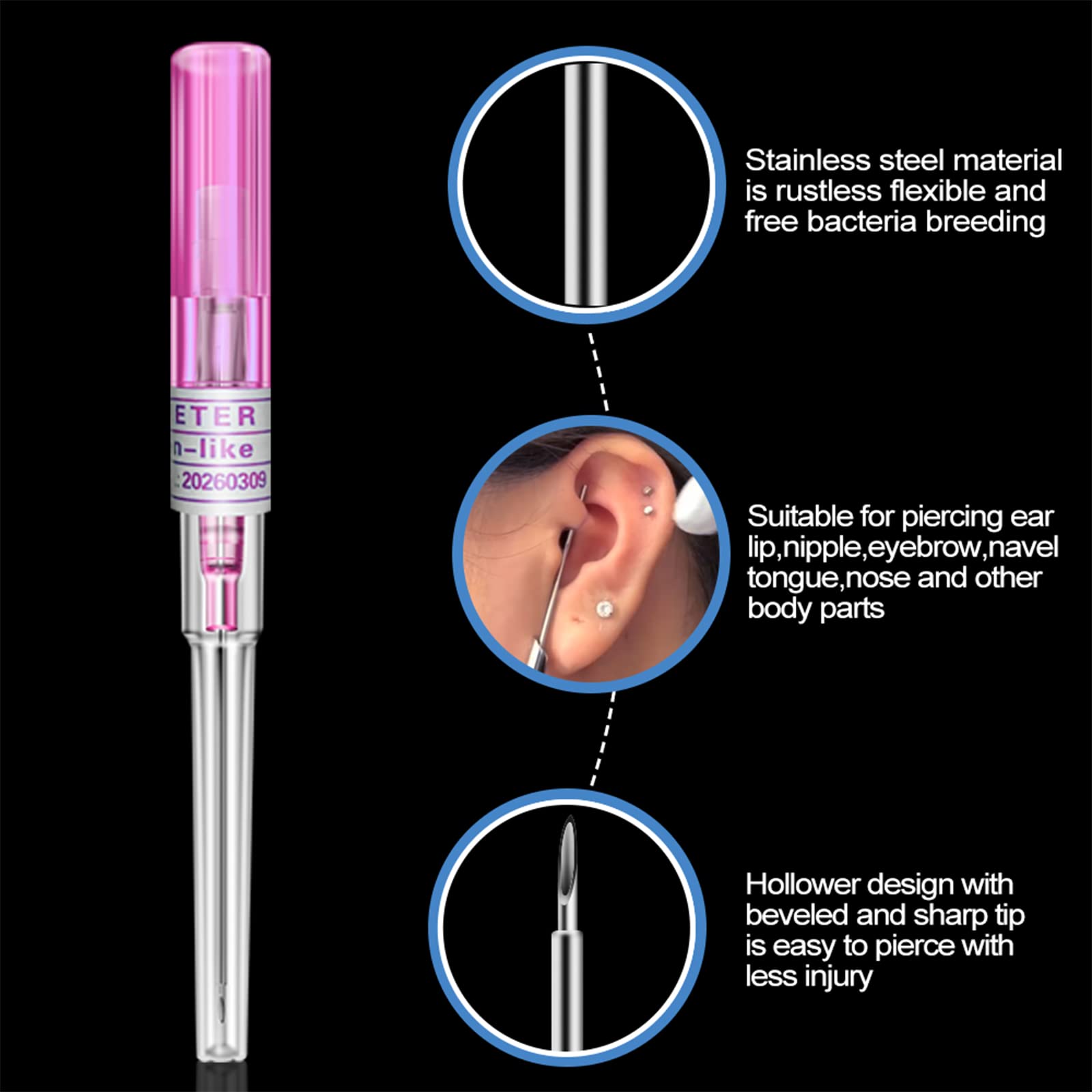 Individually sealed tubes protect sterility until use