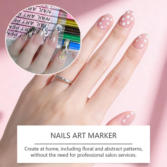 LZUPIKC precise 0.7mm tip nail art pen for clean lines.