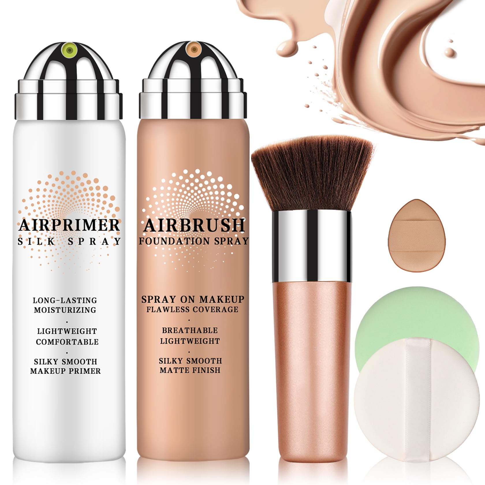 LZXLUKGIR airbrush foundation bottle for natural full coverage