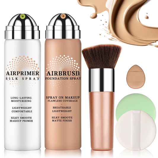 LZXLUKGIR Magic Minerals airbrush foundation for a natural beige tone and full coverage