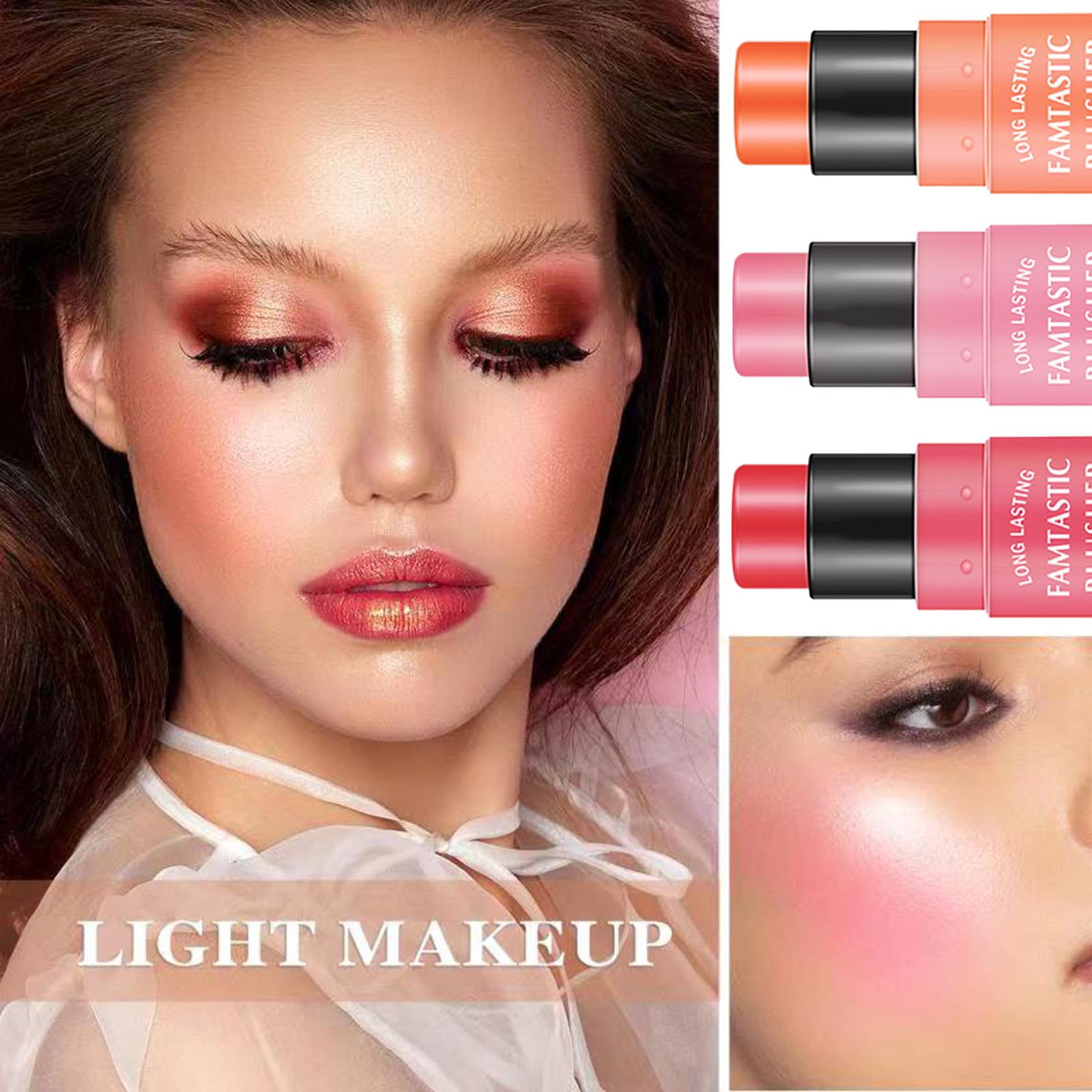 LZYLLS Blush Stick adapts to all skin tones for versatile looks.