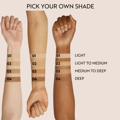 M. Asam Magic Finish Porcelain Teint porcelain shade swatch suits fair complexions