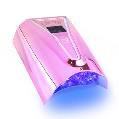 M Crystal Cure 128W UV Nail Lamp with LCD display for precise timing.