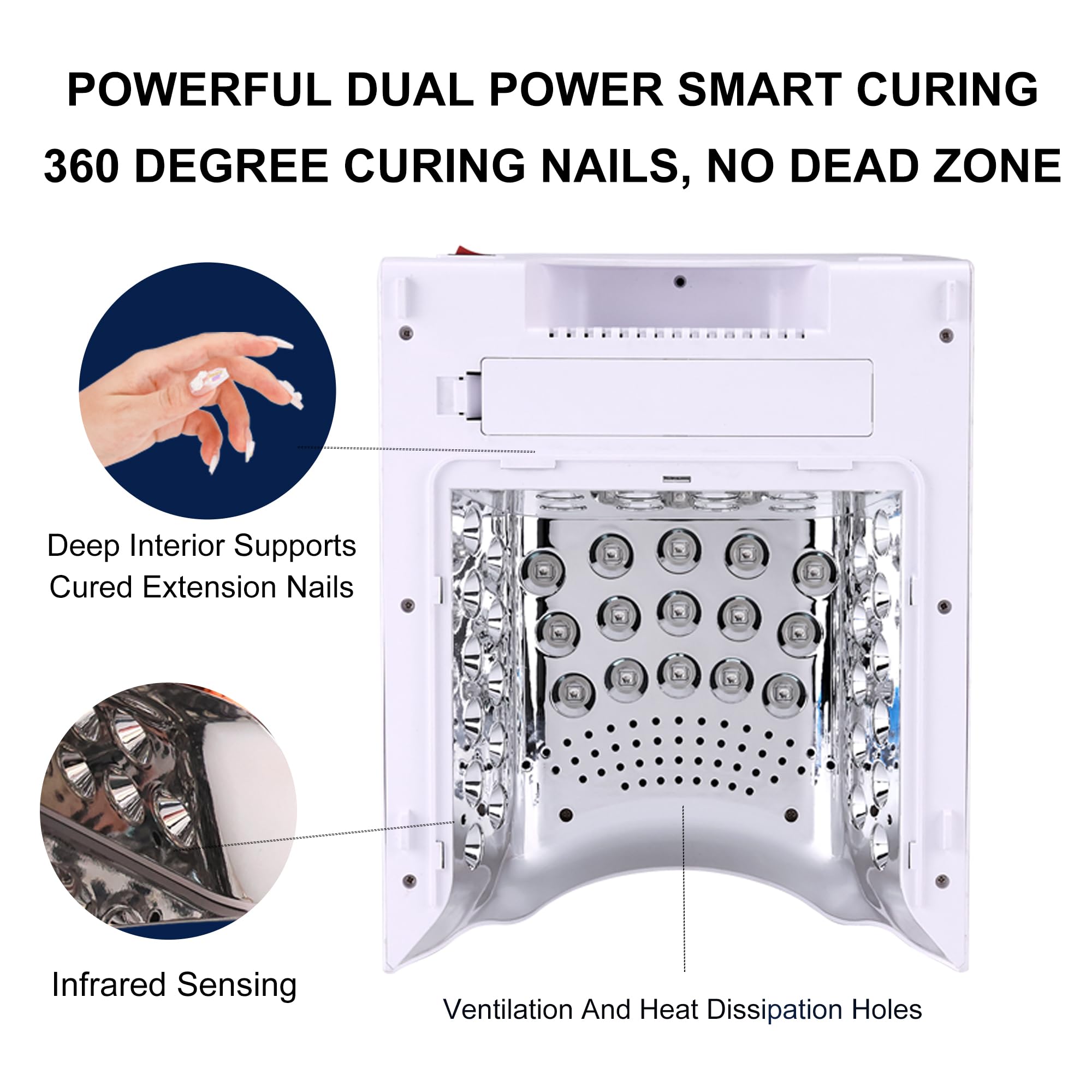 M Crystal Cure 128W UV Nail Lamp ideal for manicures and pedicures.